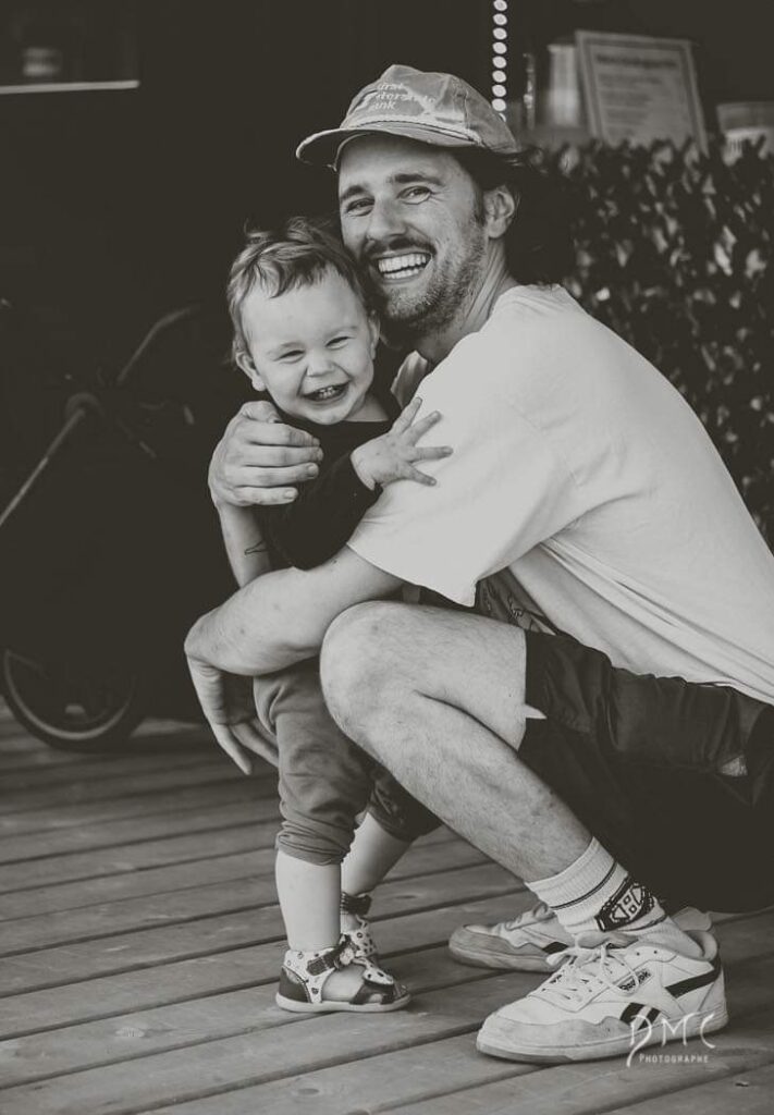 Guillaume et sa fille Madeleine.